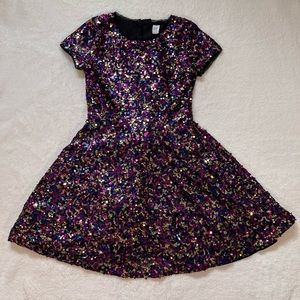 Gap sequin girls dress size L